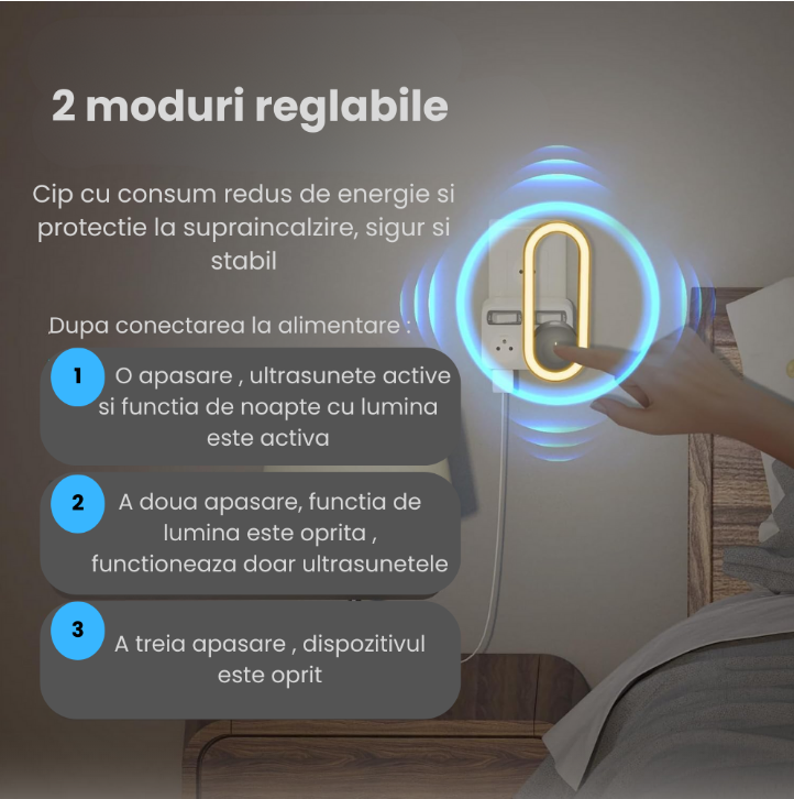Dispozitiv ultrasonic pentru tantari