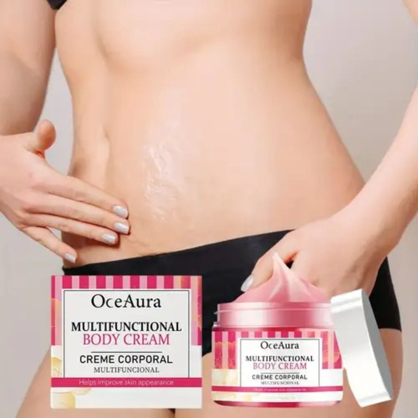 Netezește vergeturile. Conturează abdomenul.